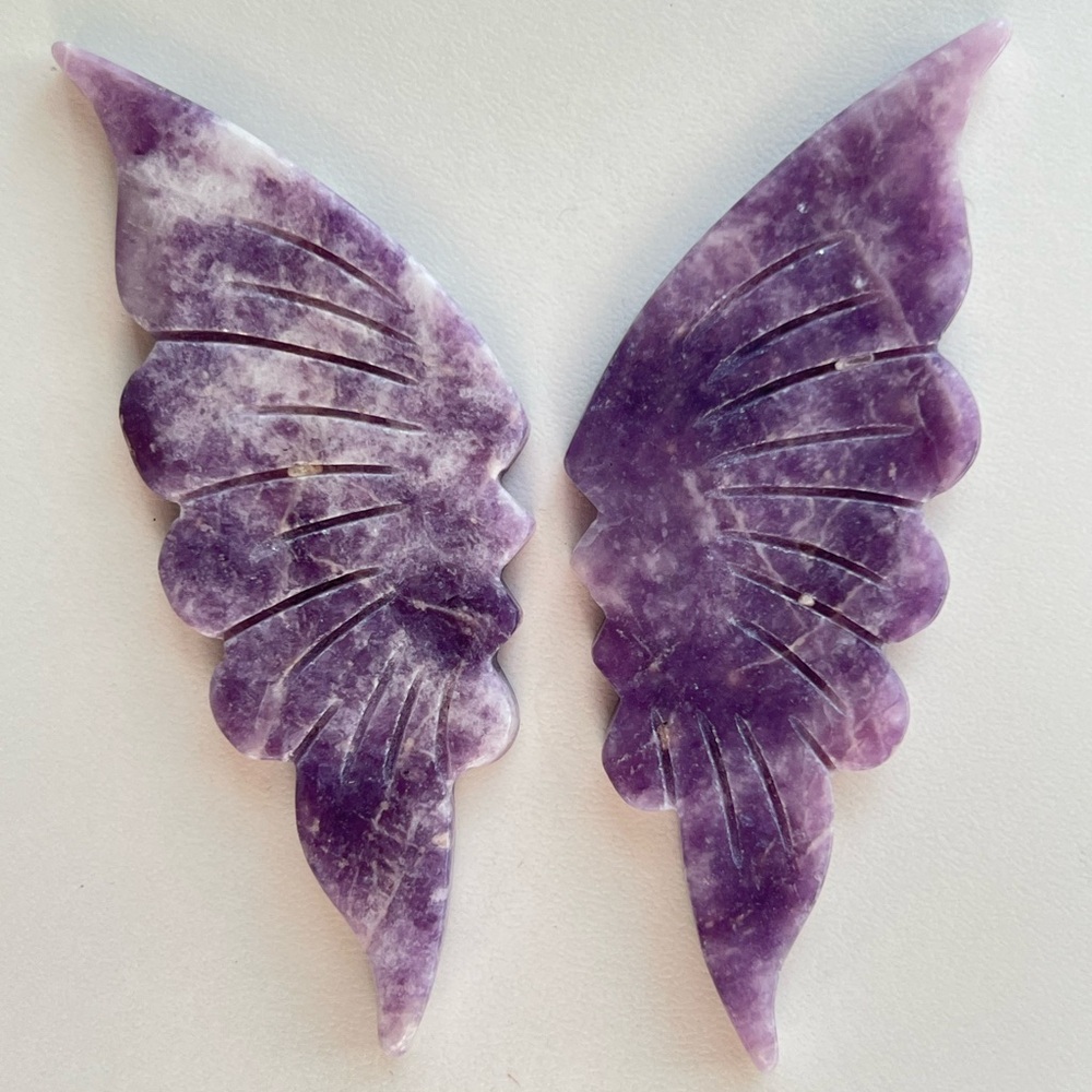 Lepidolite Crystal butterfly wings
